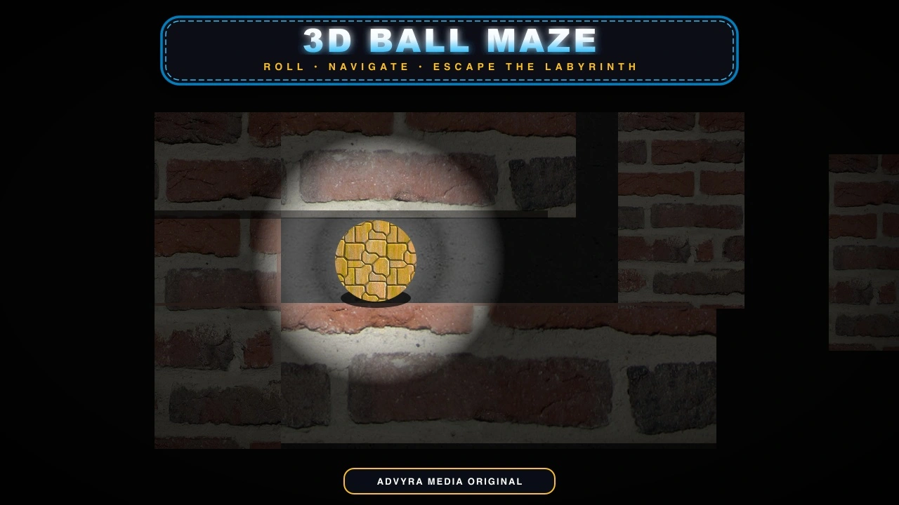 3D Ball Maze — Labyrinth Physics browser game
