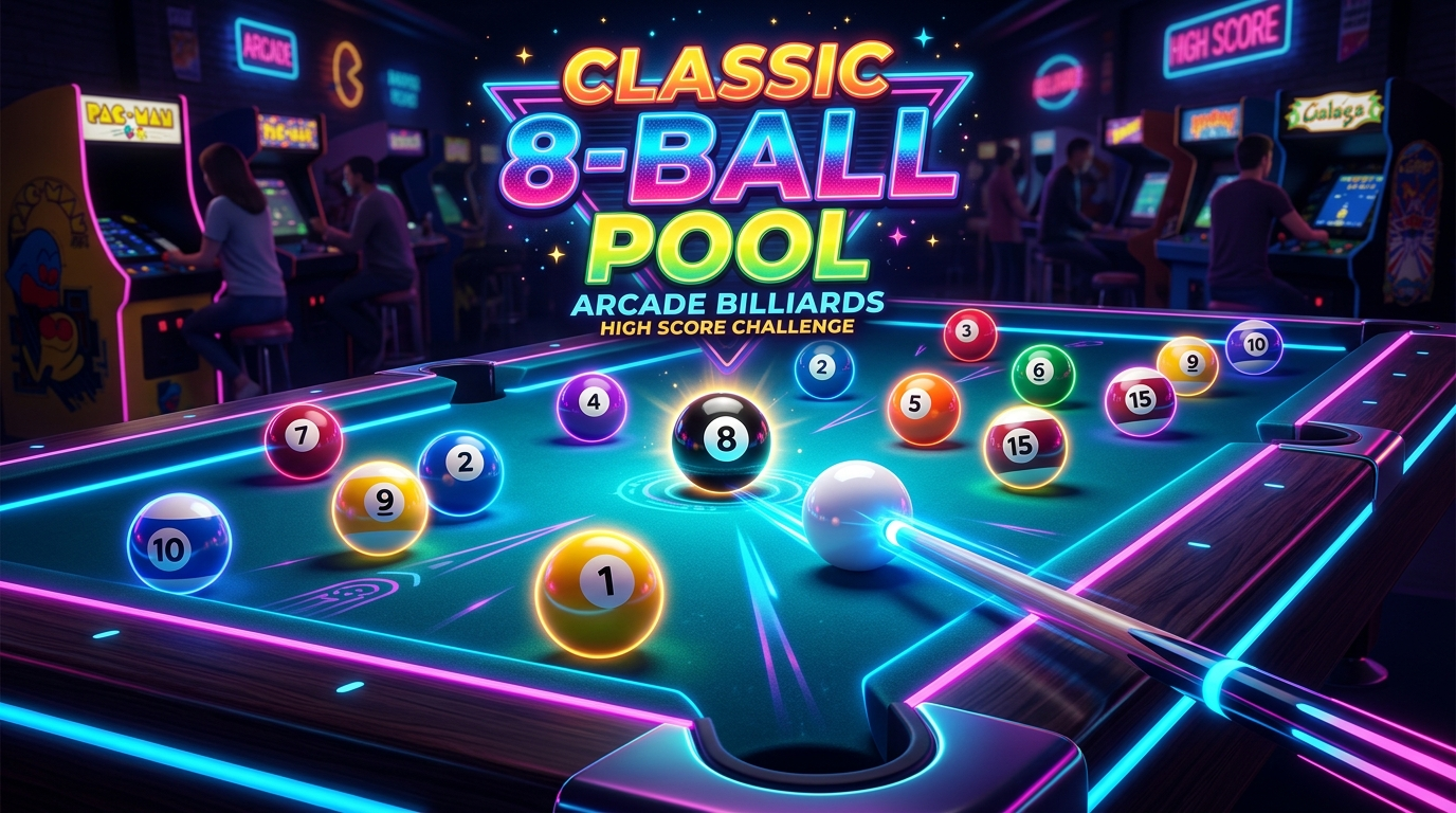 Classic 8-Ball Pool browser game